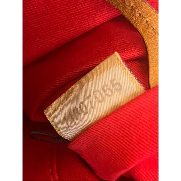 Dooney & Bourke Tan Brown Canvas Bag Leather Trim - Picture 6 of 10